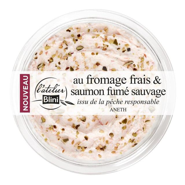 3292070010684 - Atelier Blini - Tartinable au Fromage Frais & Saumon Fumé Sauvage, Aneth