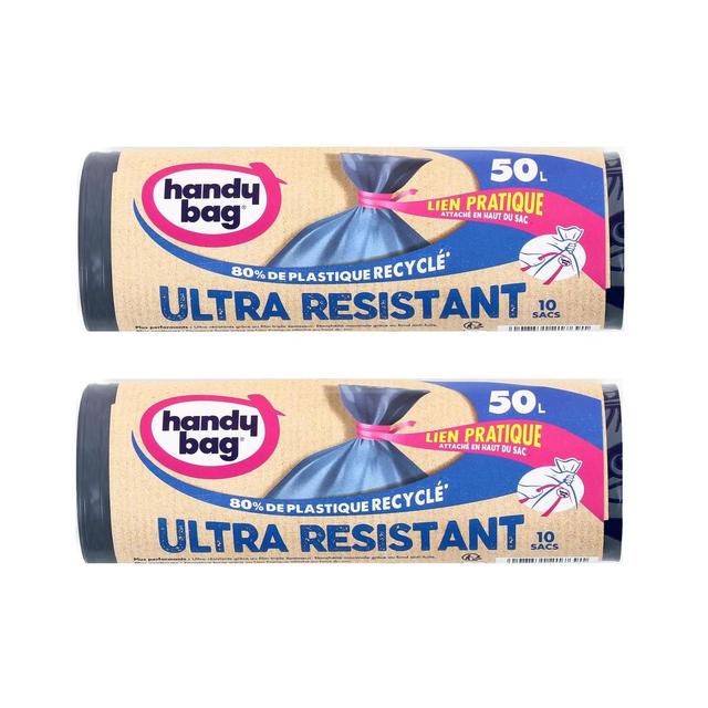 2050000390784 - Handy Bag - Sacs poubelle 50L liens ultra-résistants