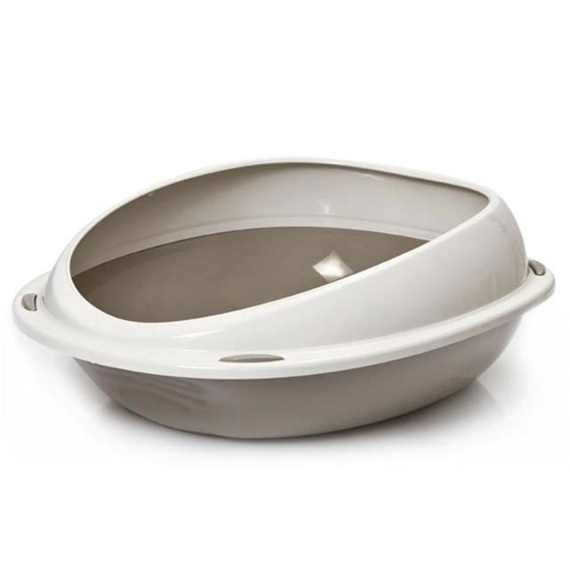 3281017971584 - Aime - Bac à litière ovale avec rebord grand modèle