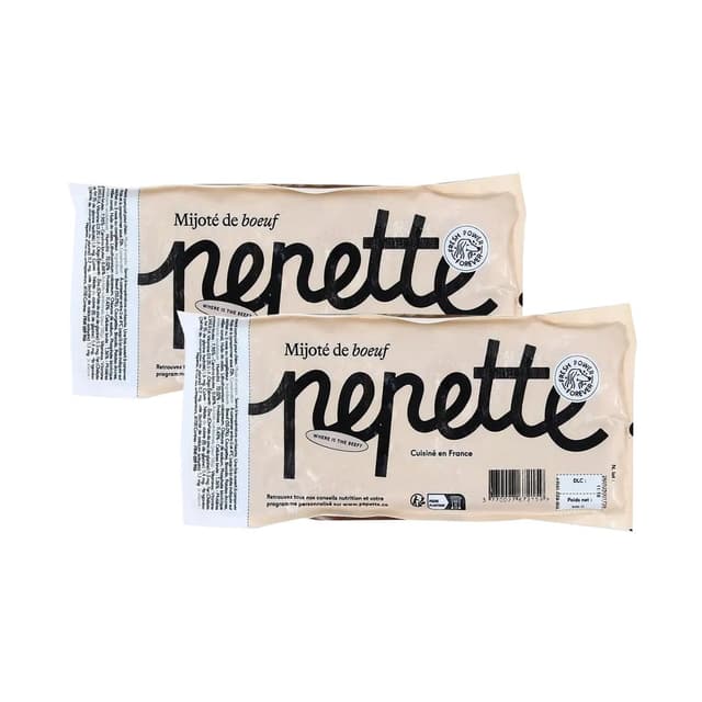 2050000421884 - Pepette - Chien Repas Frais, Mijoté de Bœuf