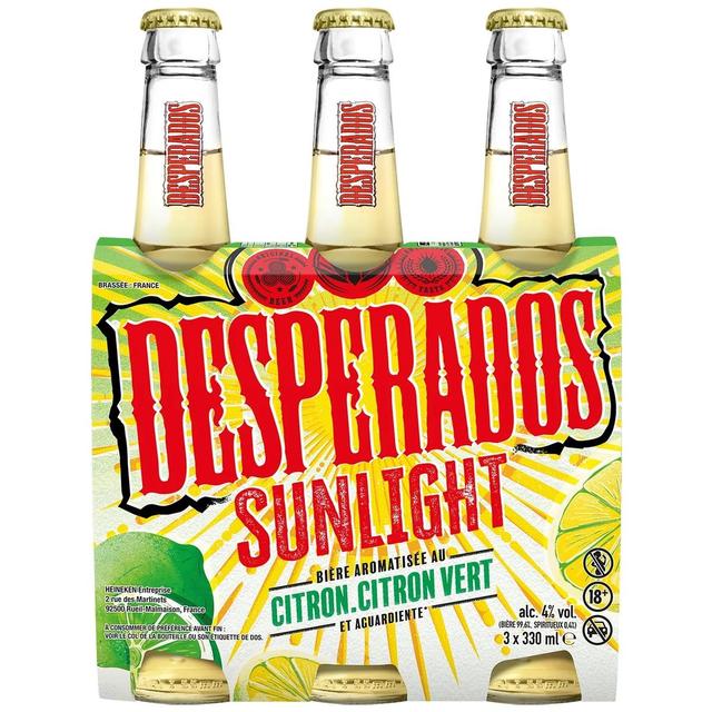 3119789832584 - Desperados - Bière aromatisée citron et citron vert 4°