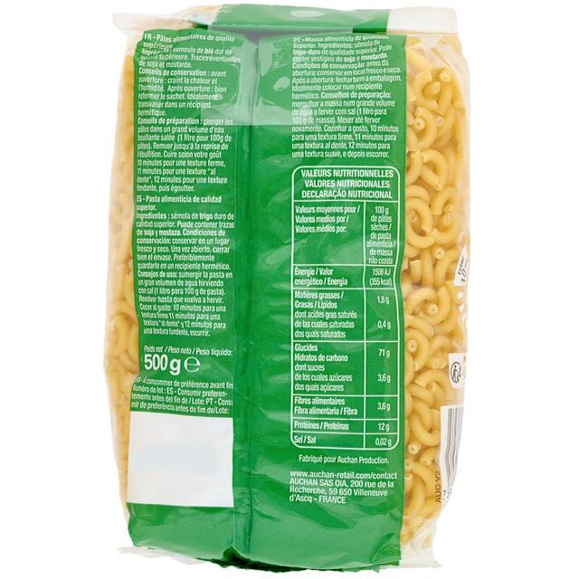 3596710515684 - Auchan - Pâtes Coquillettes