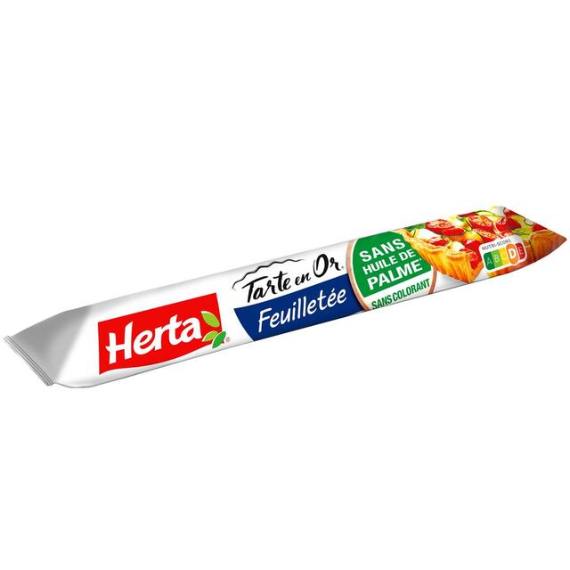 3154230805984 - Herta - Pâte Feuilletée Sans Huile de Palme, Tarte en Or