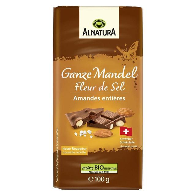 4104420246584 - Alnatura - Chocolat au Lait Amandes Entières et Fleur de Sel Bio
