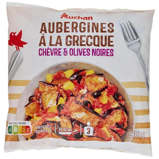 3596710449484 - Auchan - Aubergines à la Grecque