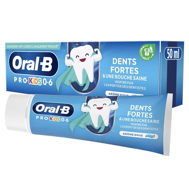 8700216089784 - Oral B - Dentifrice dents fortes arôme doux enfants 0 à 6 ans