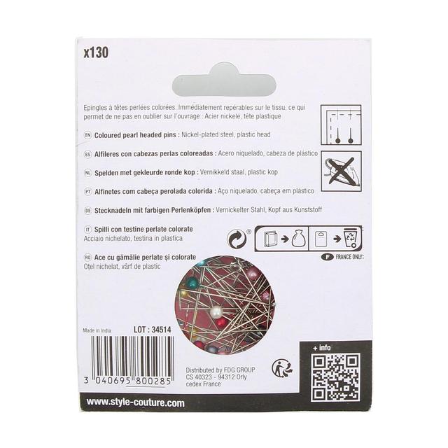 3040695800285 - Style couture - Epingles à tête perlée