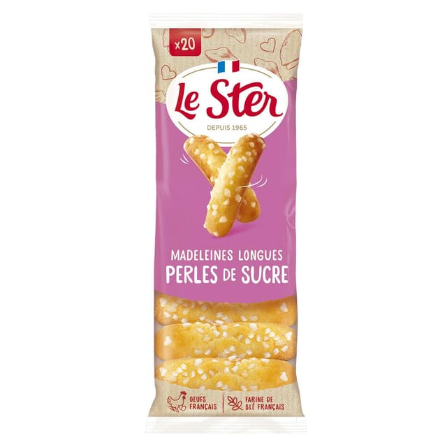 3255290250285 - Le Ster - Madeleines longues aux pépites de sucre