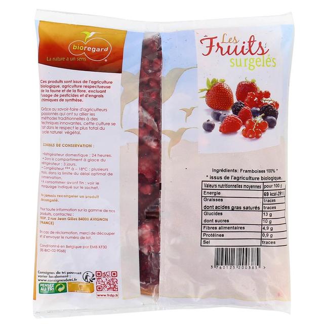 3760125200385 - Bioregard - Framboises entières Bio