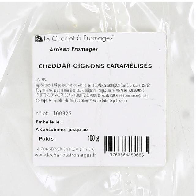 3760364480685 - Wyke Farms - Cheddar Oignons Caramélisés