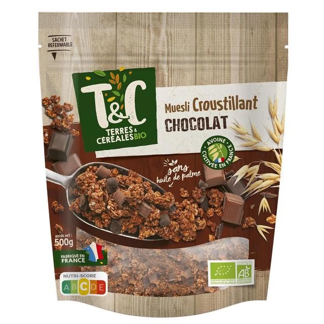 3421557501685 - Terres et Céréales Bio - Muesli Croustillant Chocolat Bio