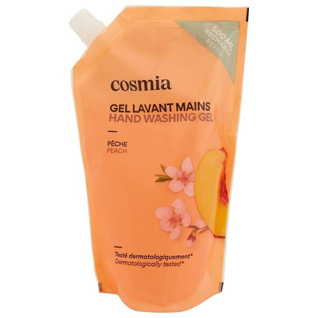 3596710521685 - COSMIA - Gel lavant mains pêches recharge