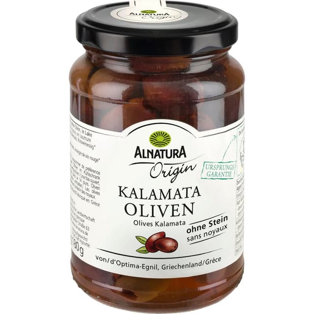 4104420132085 - Alnatura - Olives vertes de Kalamata dénoyautées bio en bocal