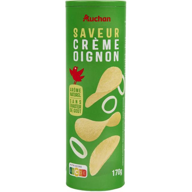 3596710324385 - Auchan - Chips tuiles saveur crème oignon