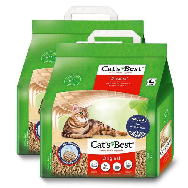 2050000394485 - Cats Best - Litière végétale Agglomérante Original pour chat 3kg