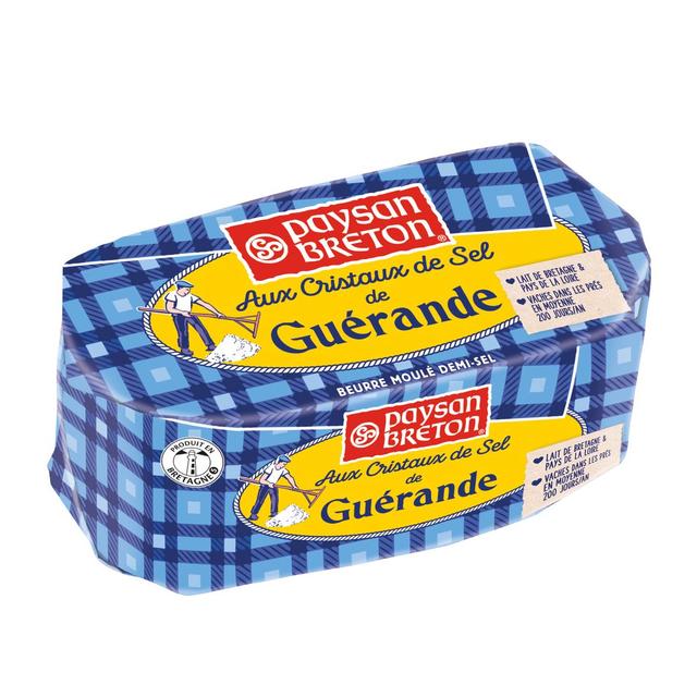 3412290016185 - Paysan Breton - Beurre moulé demi sel aux cristaux de sel de Guérande