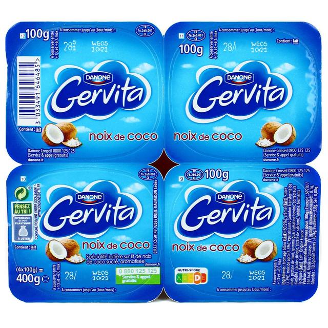 3033491646485 - Gervita - Fromage blanc mousse coco