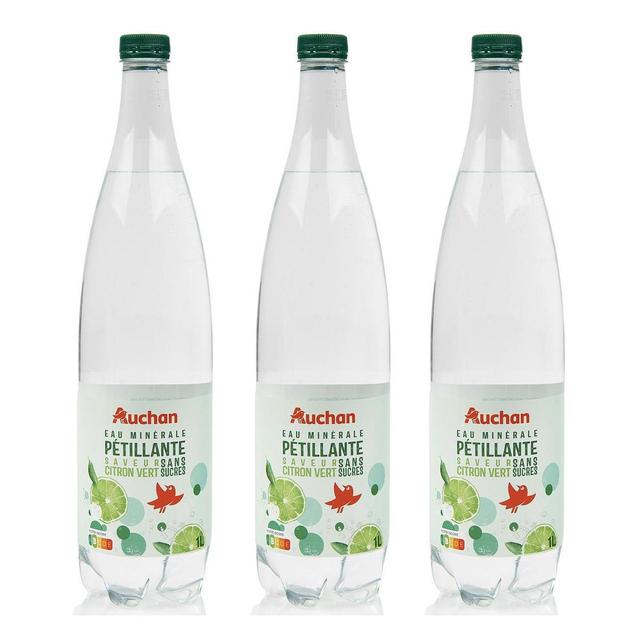 2050000407185 - Auchan - Eau gazeuse au citron vert