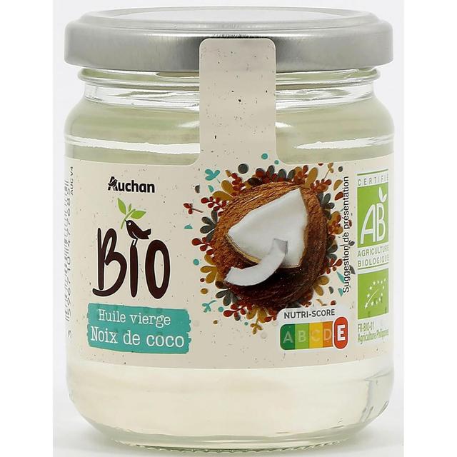 3596710477685 - Auchan BIO - Huile vierge de noix de coco Bio