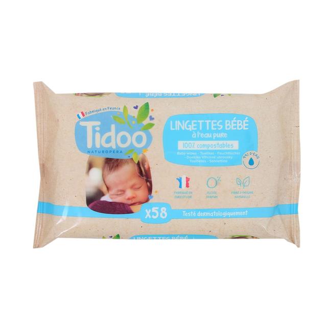 3760001768985 - Tidoo - Lingettes à l'eau pure