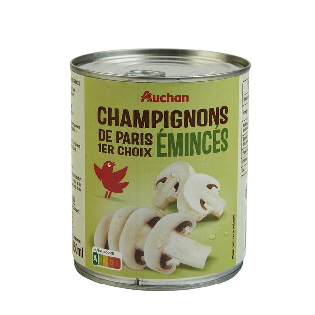 3596710539185 - Auchan - Champignons de Paris émincés