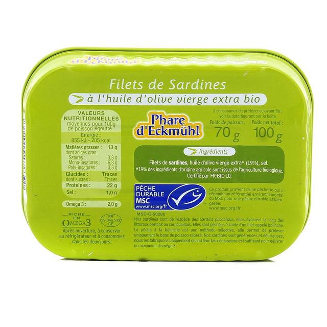 2050000349485 - Phare d'Eckmuhl - Filets de Sardine à l'Huile d'Olive extra Bio