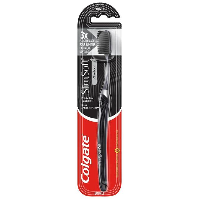 8718951639485 - Colgate - Brosse à dents Slim Soft pour Charbon souple