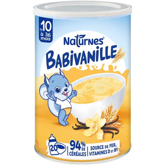 8445290549785 - Naturnes® - Babivanille - Céréales instantanées Vanille pour bébé dès 10 mois