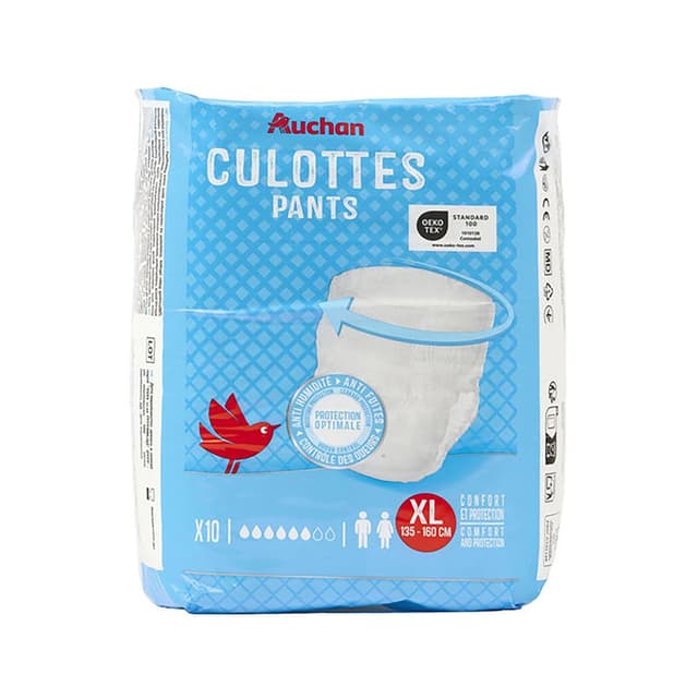 3596710560486 - Auchan - Culottes incontinence taille XL