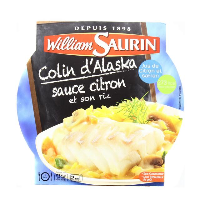 3261050021286 - William Saurin - Colin d'Alaska sauce citron et riz