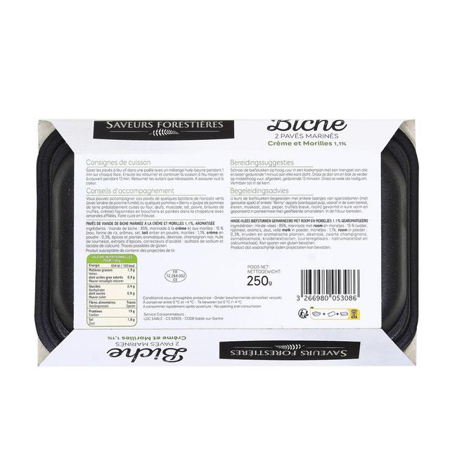 3266980053086 - Saveurs Forestières - 2 Pavés de Biche aux Morilles