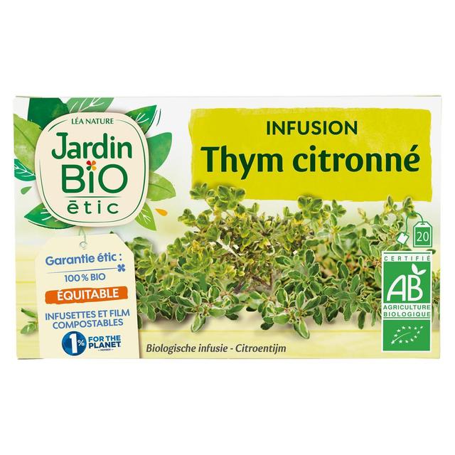 3456300013986 - Jardin Bio Etic - Infusion Thym Citronné Bio - 20 sachets