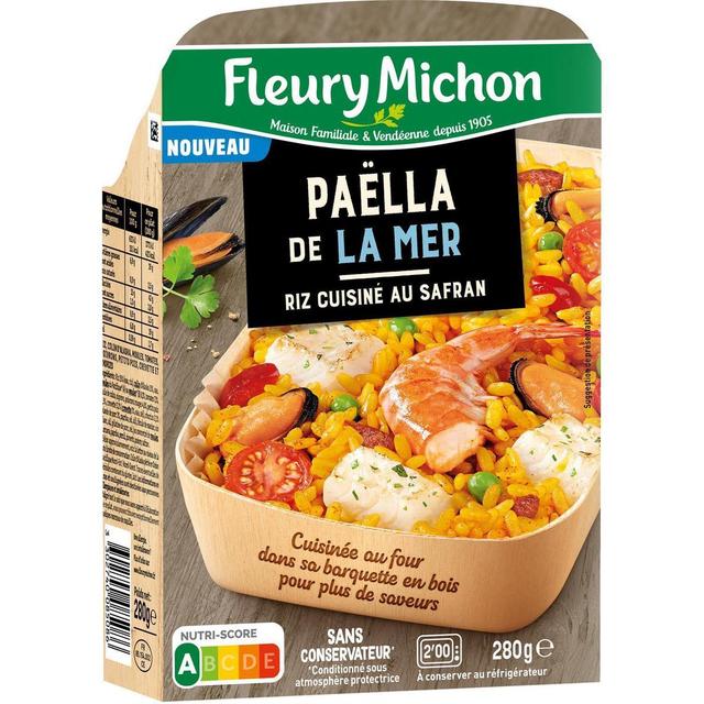 3302740085086 - Fleury Michon - Paella de la Mer Riz Cuisiné au Safran