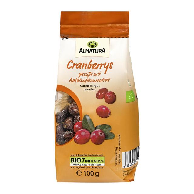 4104420025486 - Alnatura - Canneberges sucrées bio