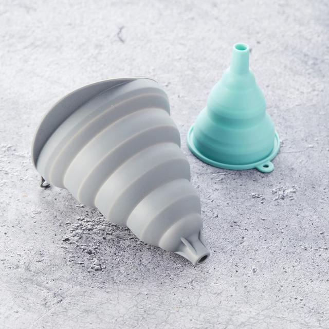 5420059825686 - Dotz - Entonnoir pliable silicone bleu aqua