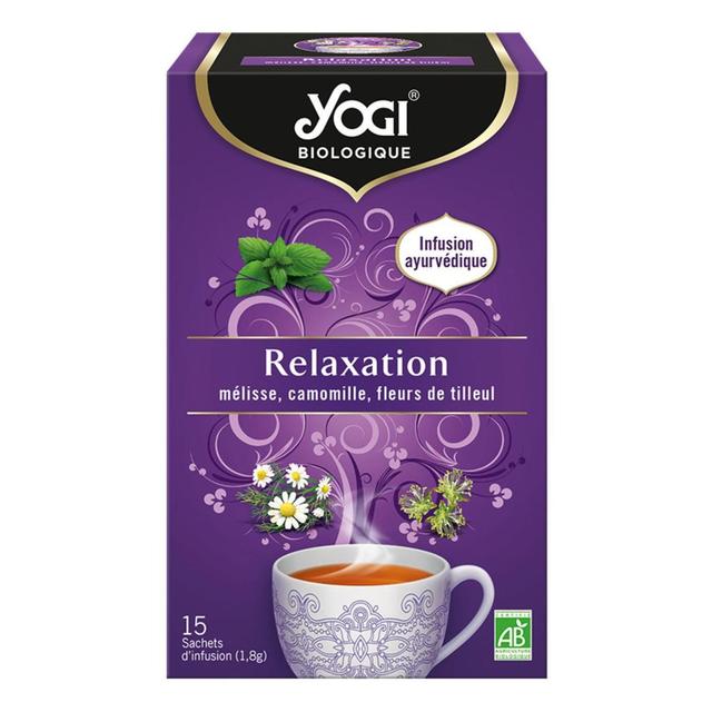 4012824406186 - Yogi - Infusion Relaxation Bio - Mélisse, Camomille, Fleurs de Tilleul - 15 sachets