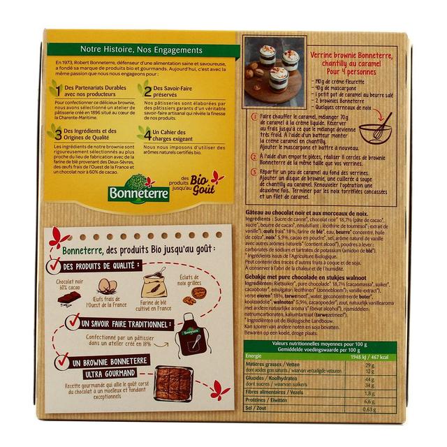 3396411227486 - Bonneterre - Brownie bio chocolat noir et noix