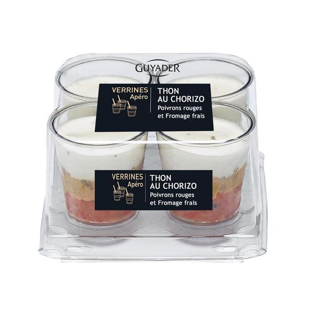 3276770247786 - Guyader - Verrines Thon au Chorizo, Poivrons Rouges et Fromage Frais