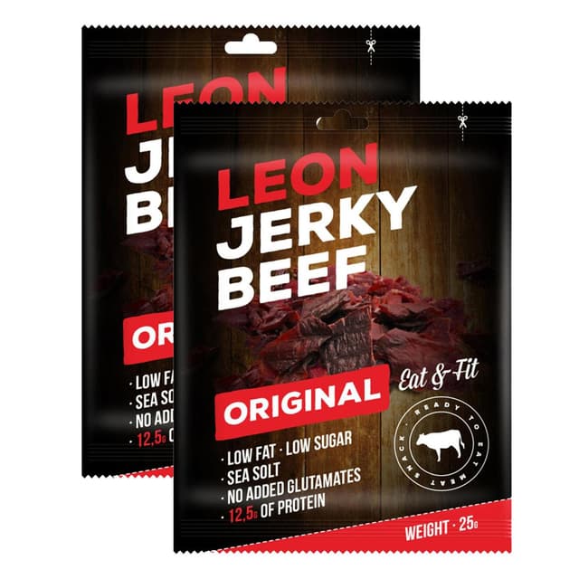 8594055310006 - Leon - Boeuf séché beef jerky en sachet