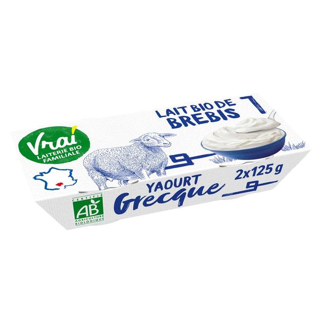 3273220540787 - Vrai - Yaourt à la Grecque Bio au lait de brebis 10%mg