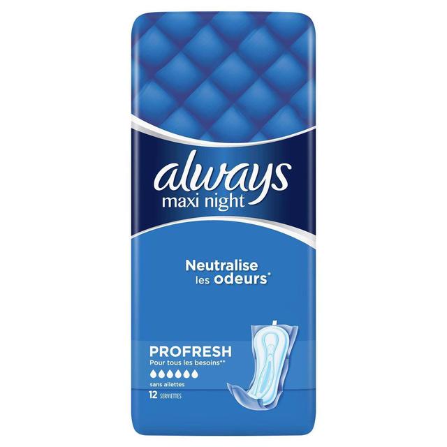 8001090761187 - Always - Serviettes hygiéniques Nuit - Maxi Night ProFresh
