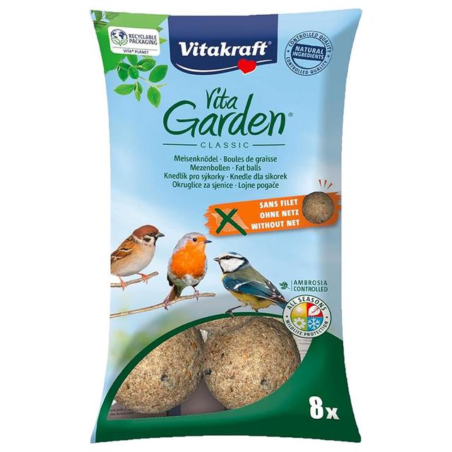 4008239581587 - Vitakraft - 8 Boules de Graisse sans Filet