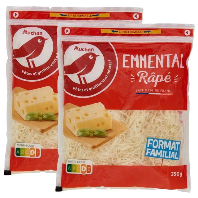 2050000422287 - Auchan - Emmental râpé français