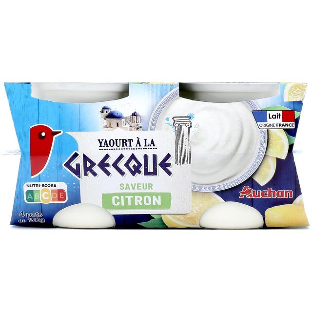 3596710472987 - Auchan - Yaourt à la grecque au citron