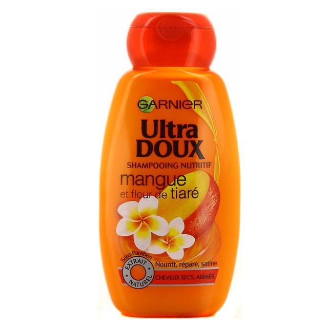 3600540834287 - Garnier - Ultra Doux - Shampooing nutritif à la mangue et à la fleur de tiaré