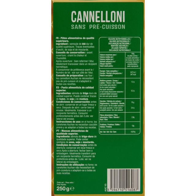 3596710516087 - Auchan - Pâtes Cannelloni