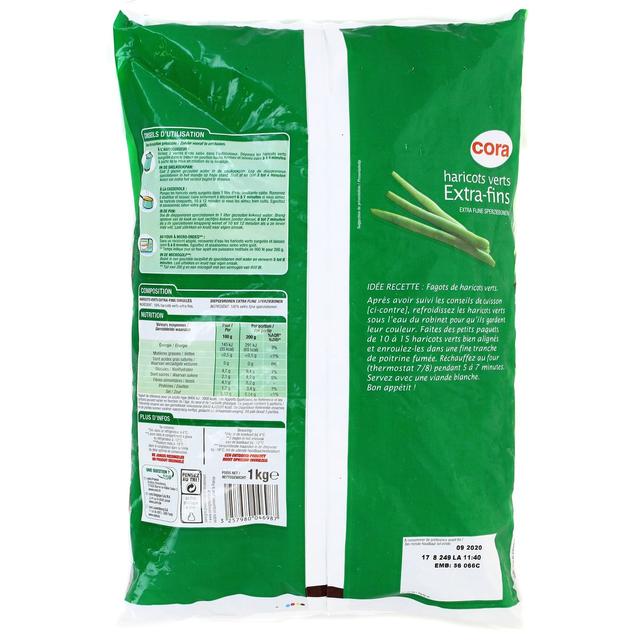 3257980046987 - Cora - Haricots verts extra fins