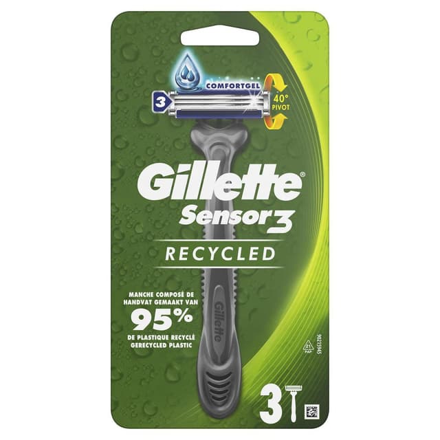 8001090286987 - Gillette Sensor 3 - Rasoirs jetables Sensor3 recycled