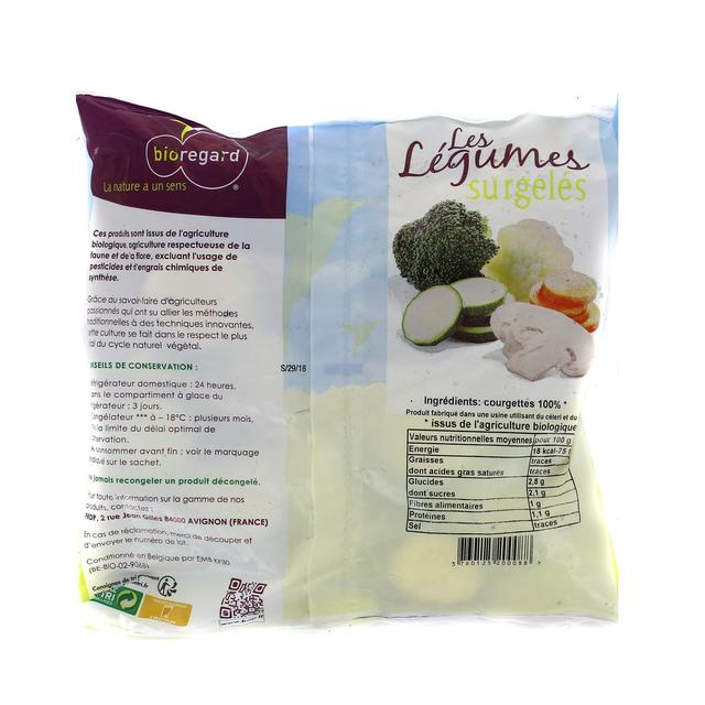 3760125200088 - Bioregard - Courgettes rondelles Bio