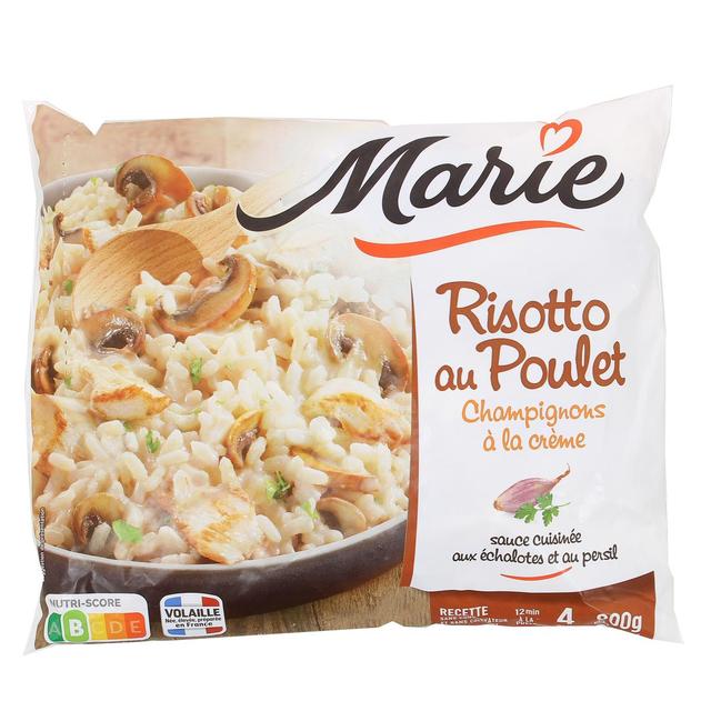 3248830720188 - Marie - Risotto au poulet et champignons à la crème sauce cuisinée aux échalotes et au persil